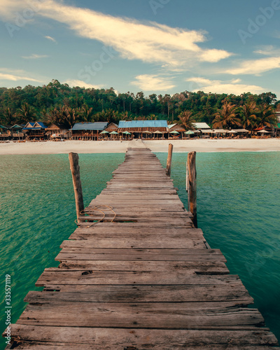 Romantic tropical Koh Rong in Cambodia, Sihanoukville Provice photo