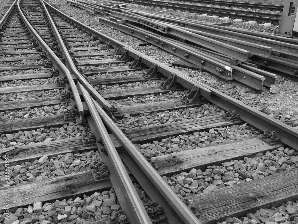 Fototapeta premium Gleismaterial
