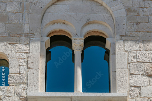 Detail of the Unfinished Church in Venosa around 1000 years ago near the church of the Holy Trinity