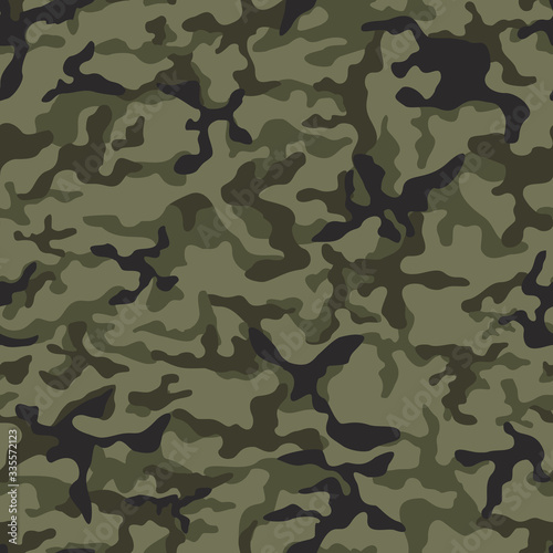 Camouflage seamless pattern.Army camo.Modern vector design of fabric and clothing.