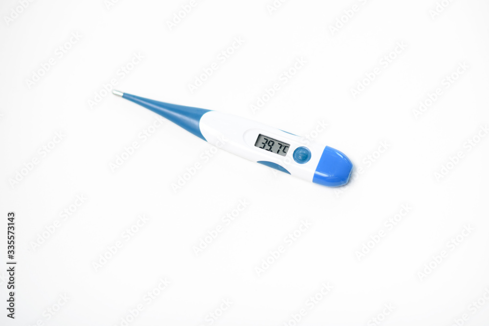 Electronic modern thermometer isolated Electronic modern thermometer isolated