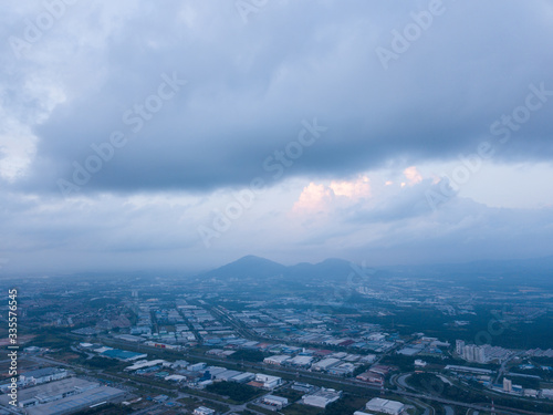 Aerial view Juru Industrial Park, Penang.