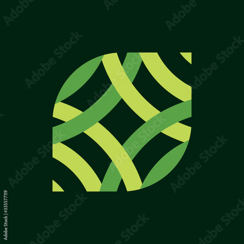 Green Leaf Nature Logo with a Modern Look are Very Easily Placed in Various Kinds of Icons, Vectors, Favicons, Logo.