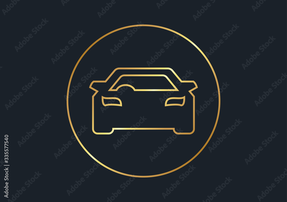 Obraz premium abstract background for car front,Gold color,vector illustrations