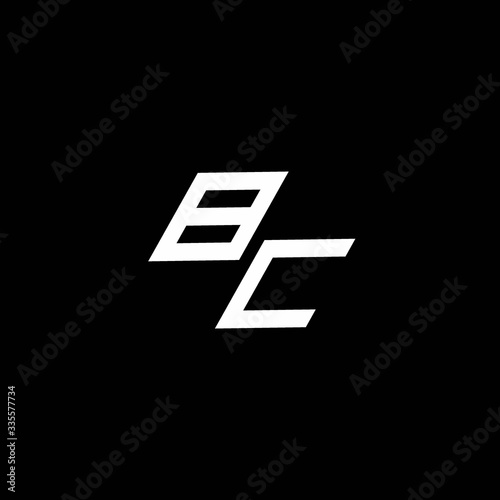 Free Download BC logo monogram with up to down style modern design template - GFXLoad