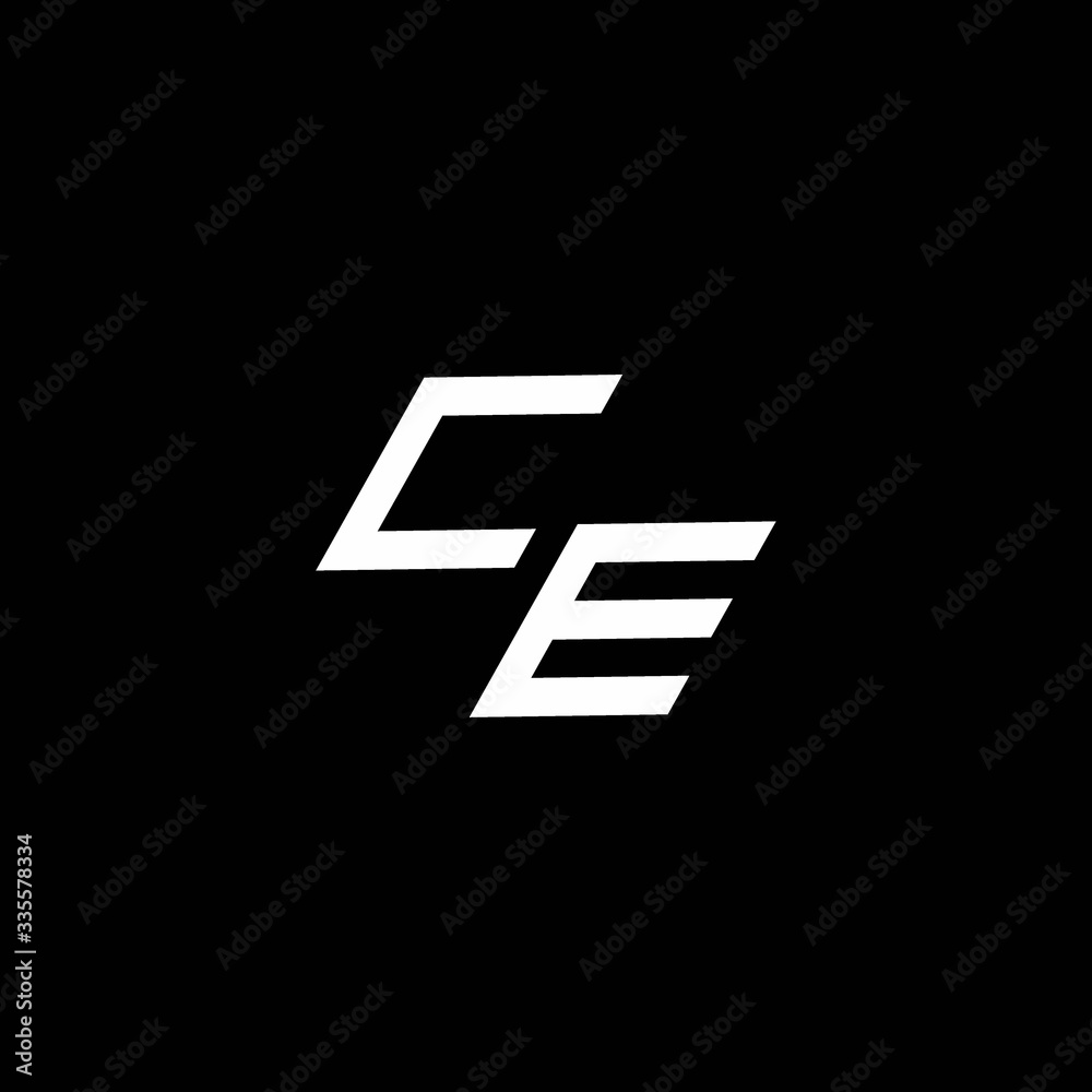 CE logo monogram with up to down style modern design template CE logo monogram with up to down style modern design template
