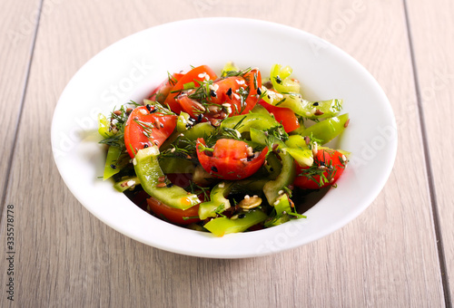 Fresh vegetarian healthy salad