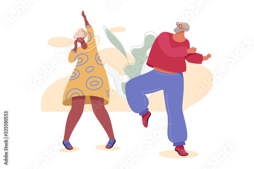 Senior Couple Dancing
