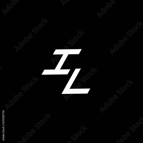 Free Download IL logo monogram with up to down style modern design template - GFXLoad