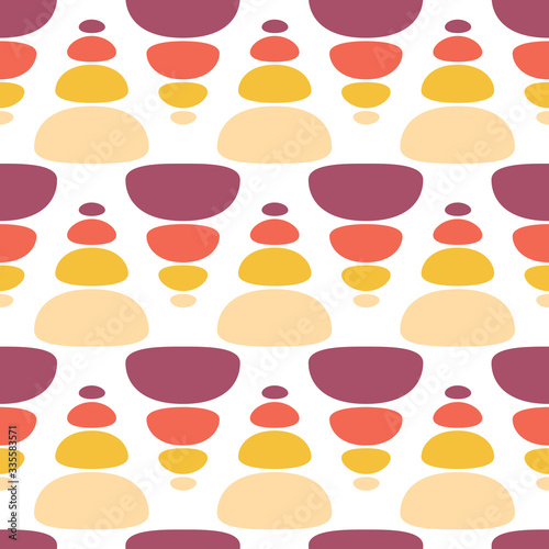 Midcentury geometric retro design. Timeless seamless pattern.