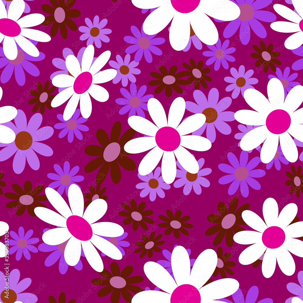 Obraz premium abstract flowers pink08-01
