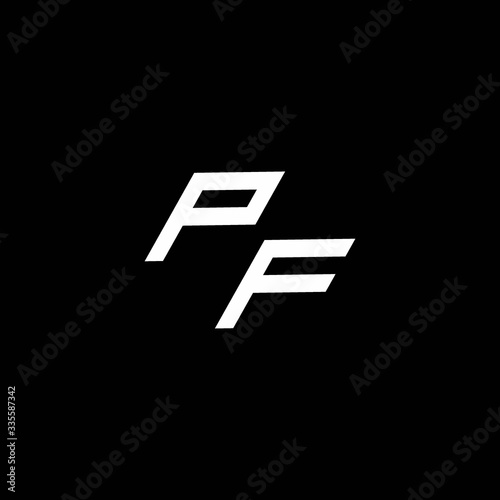PH logo monogram with up to down style modern design template