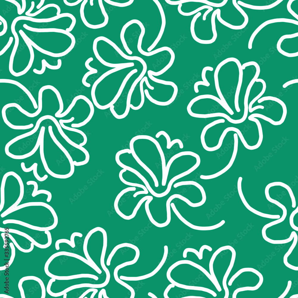 Obraz premium Seamless pattern with Chrysanthemums,japanese floral pattern 
