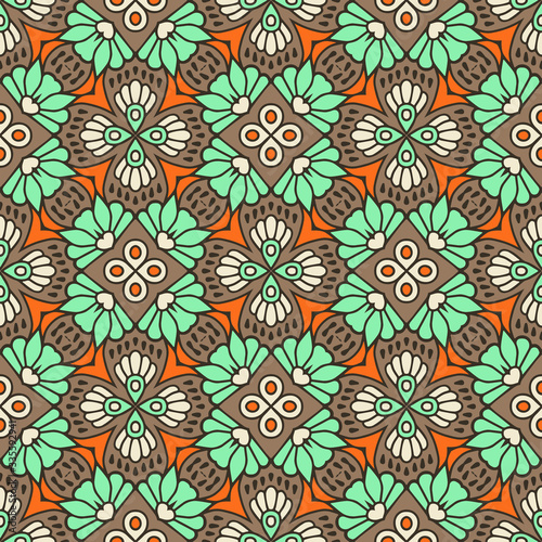 Seamless pattern. Vintage decorative elements