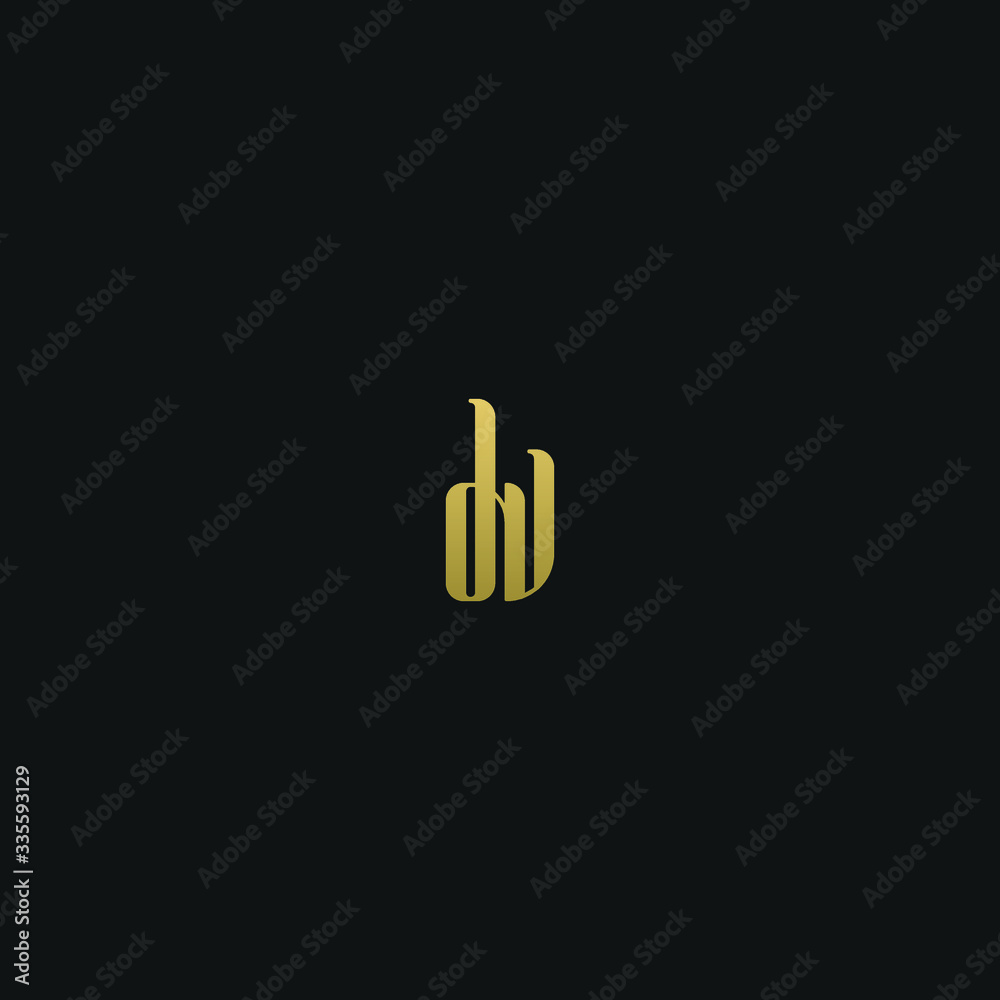 Creative modern elegant trendy unique artistic DV VD D V initial based letter icon logo Creative modern elegant trendy unique artistic DV VD D V initial based letter icon logo