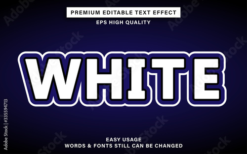 white text effect