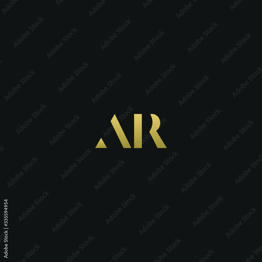 Creative modern elegant trendy unique artistic AR RA R A initial based letter icon logo Creative modern elegant trendy unique artistic AR RA R A initial based letter icon logo