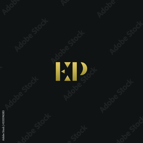 Creative modern elegant trendy unique artistic EP PE P E initial based letter icon logo