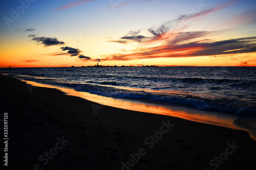 sunset at the beach © Ali
