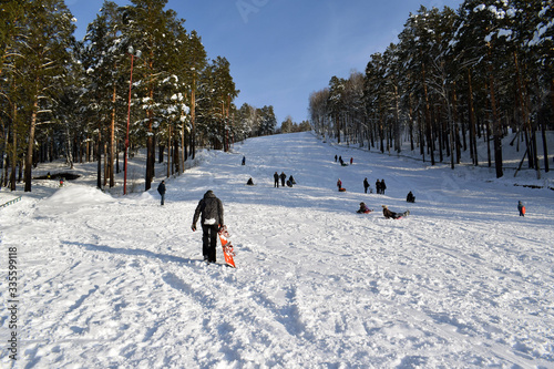 the guy rides a snowboard Zheleznogorsk Krasnoyarsk-26 photo