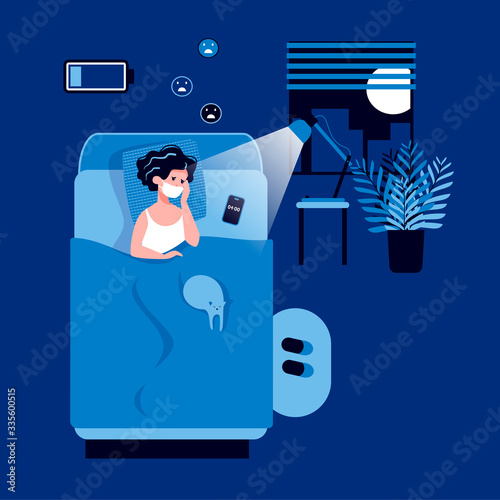 Stay at home, social distancing to protect from COVID-19, coronavirus protection concept. Woman with medical respiratory mask. Quarantine, pandemic. Health care. Woman worries about the virus.