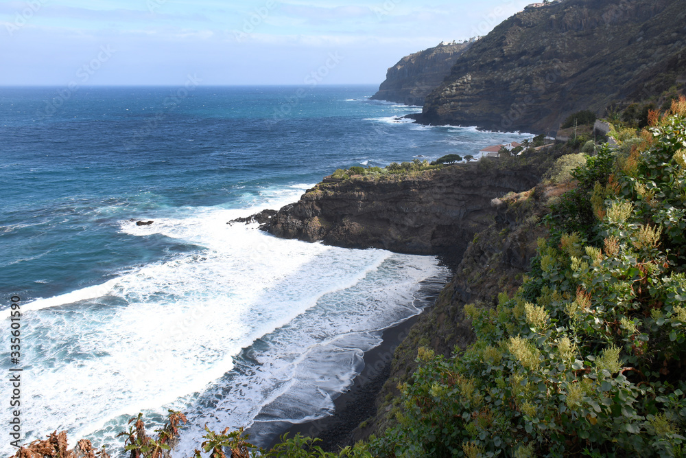 Espagne, Tenerife, plage de  Bollulo