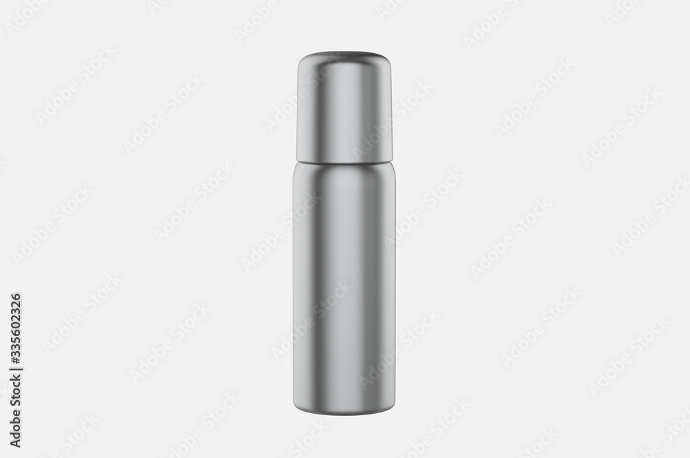 Blank  multi purpose tin can for branding, 3d render illustration.