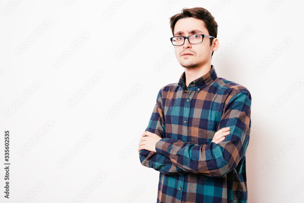 Portrait of a man arms folded Portrait of a man arms folded