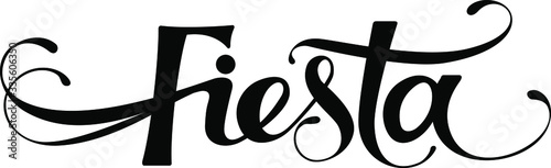 Fiesta - custom calligraphy text photo