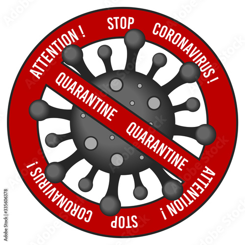 Illustrations concept, stop coronavirus COVID-19. virus wuhan from china. Vector illustrate.
