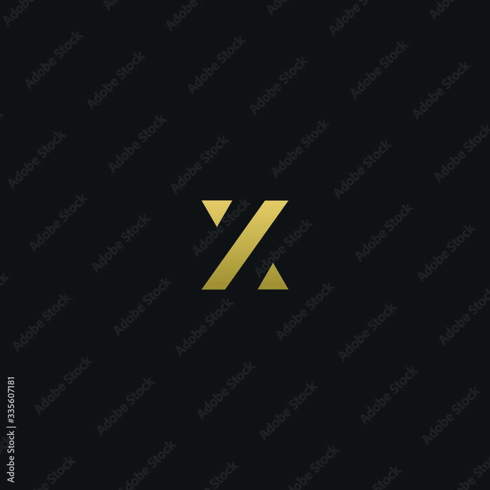 Fototapeta premium Creative modern elegant trendy unique artistic X XX initial based letter icon logo