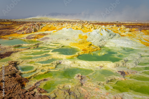 Nature crater in Danakil Depression, Ethiopia Fototapet