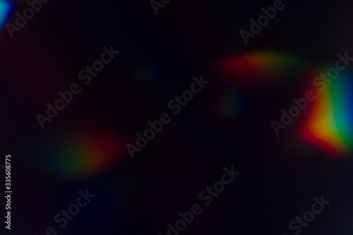 Light leak texture on black background.