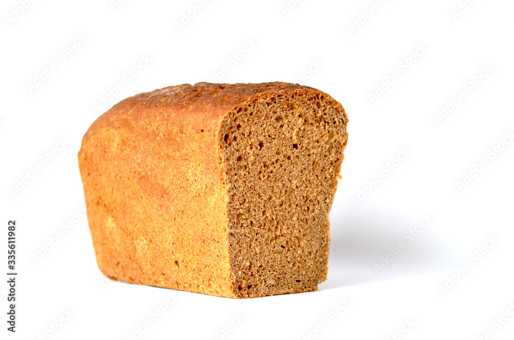 A louf of bread isolated on white background, photo A louf of bread isolated on white background, photo