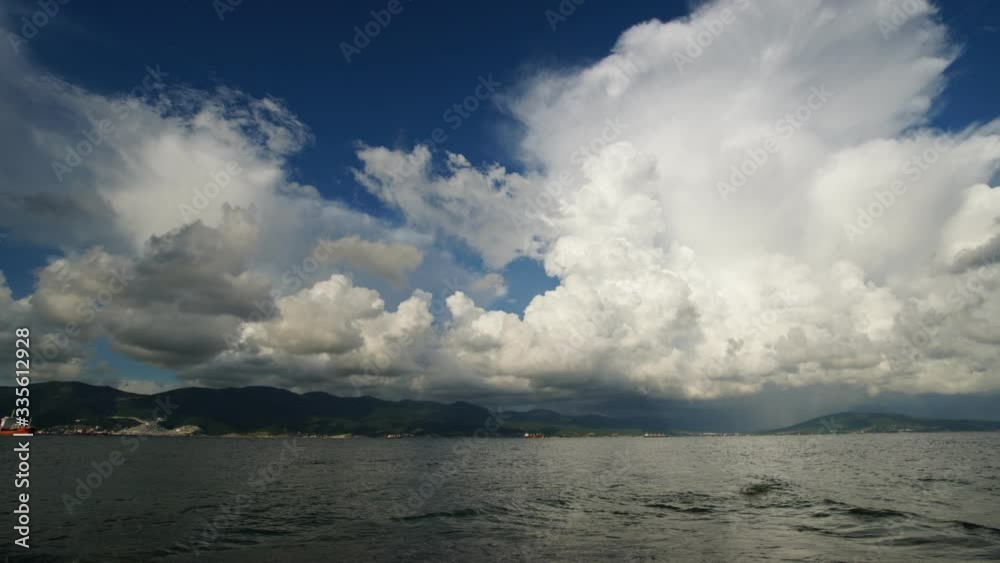 Beautiful timelapse of the sea bay and mountains Beautiful timelapse of the sea bay and mountains