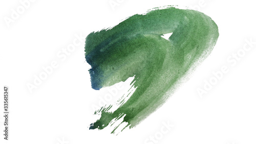 Abstract watercolor spot on white textured paper. Isolated. Hand-drawn background. Aquarelle brush stains on paper. For design, web, card, text, decoration, surfaces. Copy Space. Graffiti.