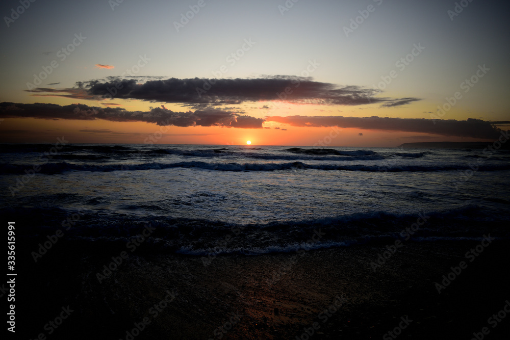 Obraz premium sunset at the beach
