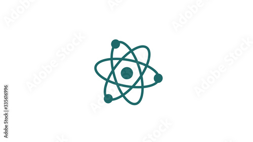 Amazing atom icon on white background,Blue dark atom icon,New atom icon