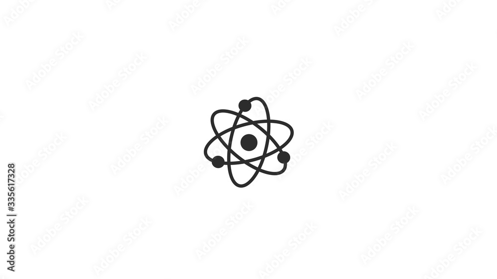 Black atom icon,Amazing atom icon on white background,science icon,technology icon Black atom icon,Amazing atom icon on white background,science icon,technology icon