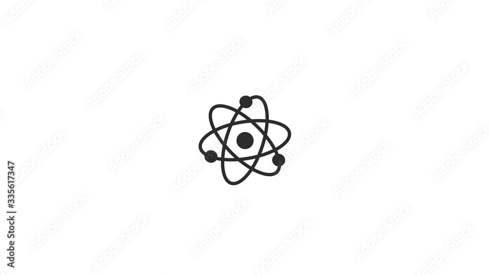 Black atom icon,Amazing atom icon on white background,science icon,technology icon Black atom icon,Amazing atom icon on white background,science icon,technology icon