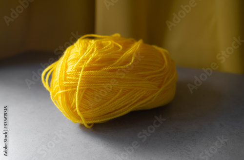 yellow yarn