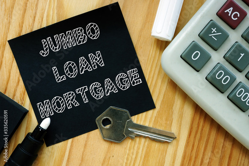 Canvastavla Business photo shows printed text jumbo Loan mortgage