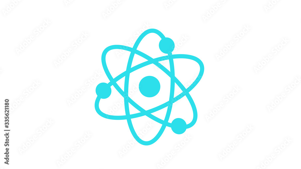 New aqua atom icon on white background,aqua atom,science icon,technology New aqua atom icon on white background,aqua atom,science icon,technology
