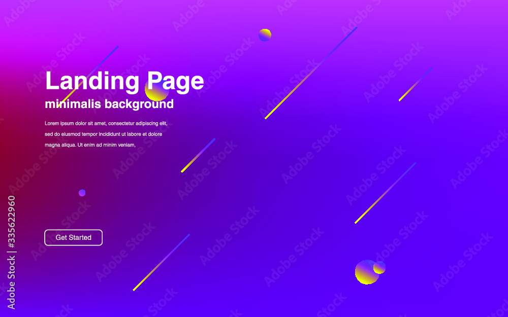 Fluid gradient shapes composition Futuristic design posters for landing page - obrazy, fototapety, plakaty 