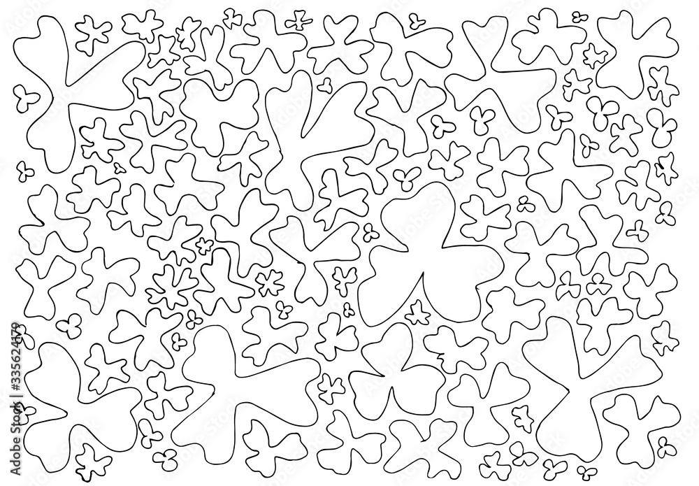 Hand Drawn Shamrock Vector Icon For St. Patrick Day Hand Drawn Shamrock Vector Icon For St. Patrick Day