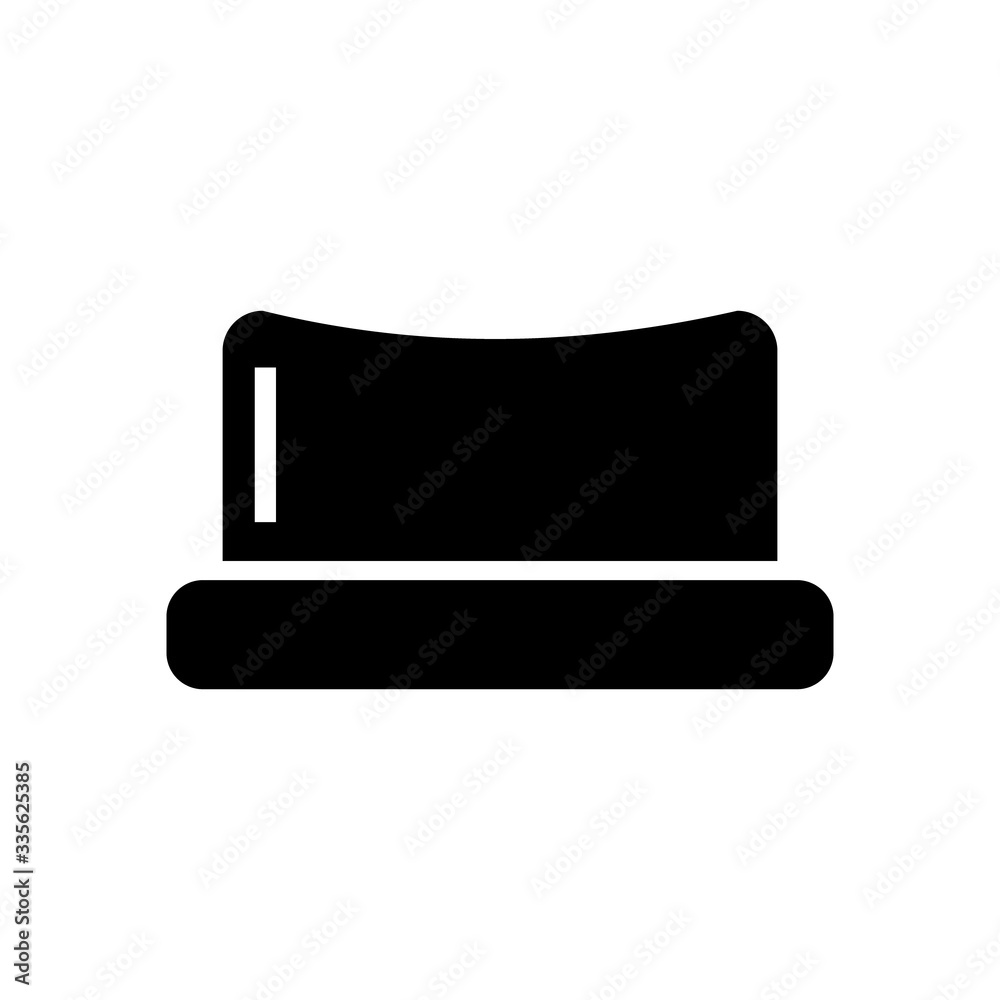 Top hat icon in solid line style. Magician hat sign. Gentleman cap symbol. Top hat icon in solid line style. Magician hat sign. Gentleman cap symbol.