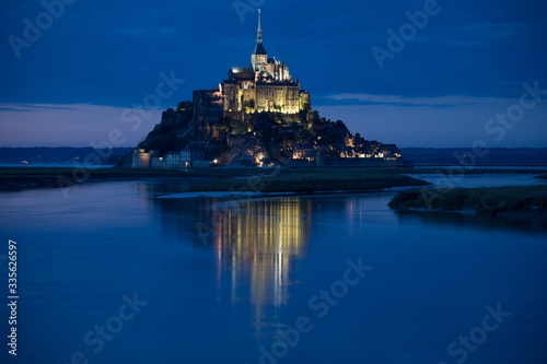 Fairy night sight of Mont Saint Michel