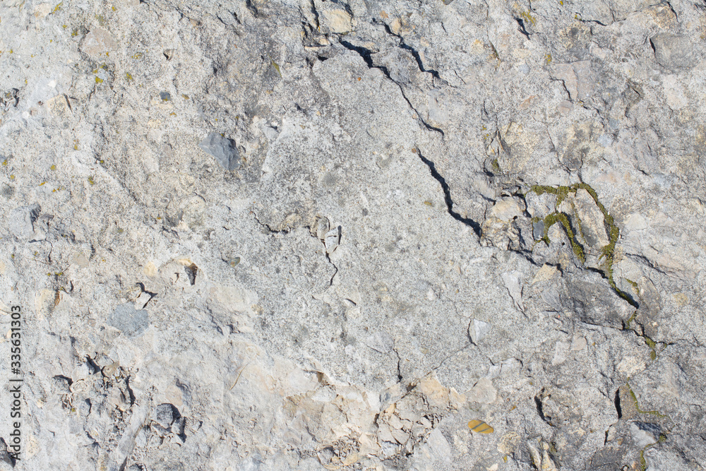 Texture of gray concrete with large and small stones Texture of gray concrete with large and small stones
