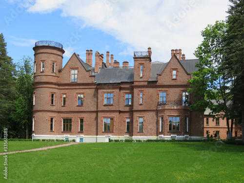 Russia. The Sherbatov Estate. A beautiful castle in the English style. photo