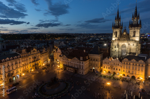 Prague by night